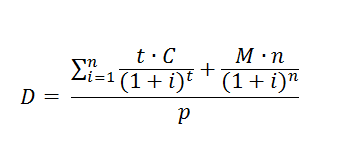 Формула дюрации